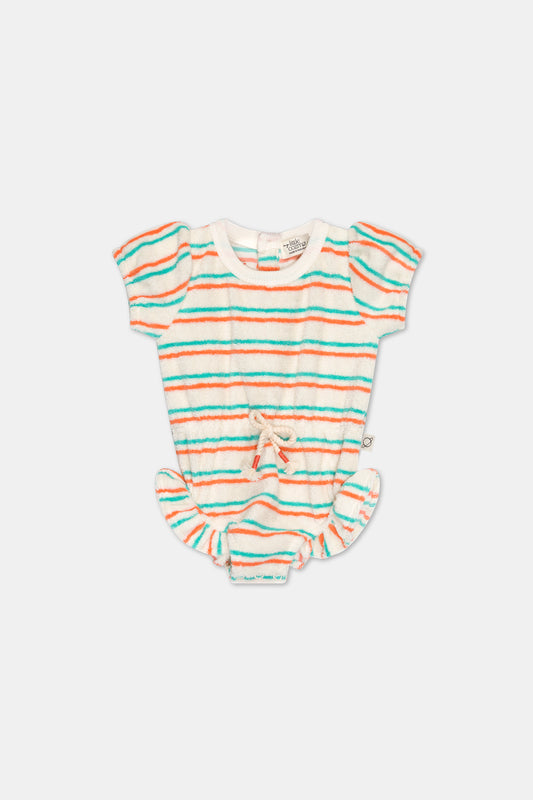 Terry Stripe Baby Romper