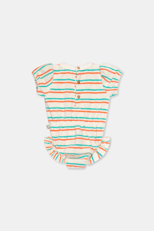 Terry Stripe Baby Romper