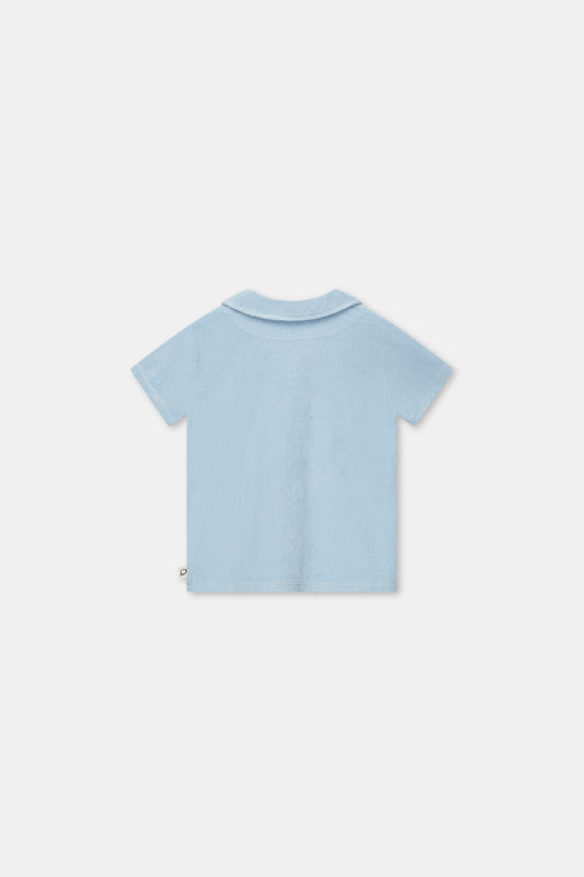 Terry polo T-shirt Blue