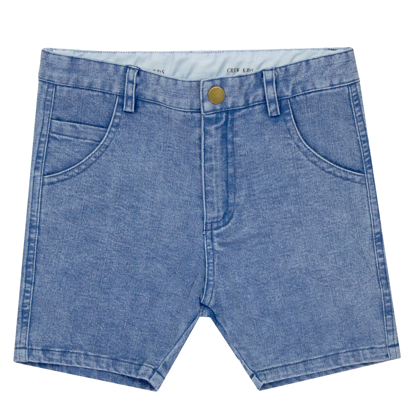 Light Blue Denim Wash Shorts