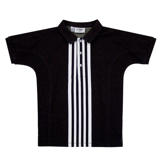 Black Denim Polo