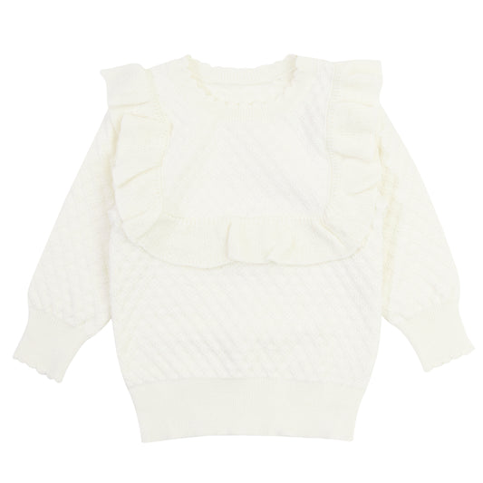 Scallop Pointelle Sweater