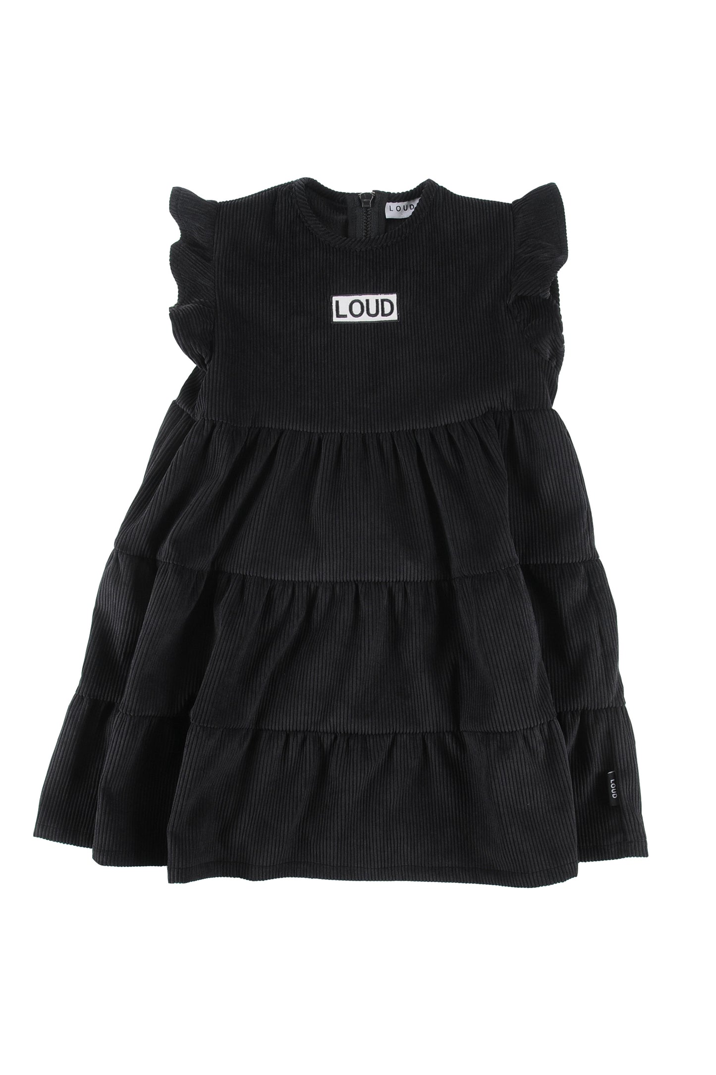 Always tiered black dress