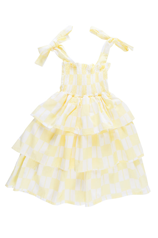 HOPE Dress Ruffles CHECKERED