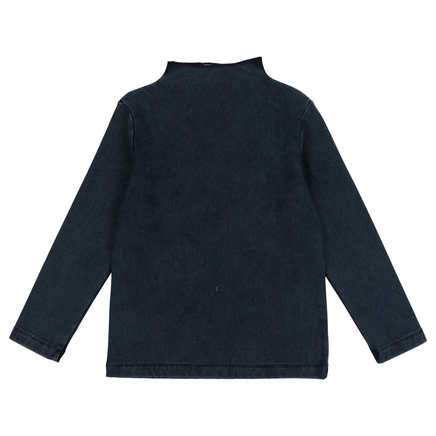 Omaha Navy Plain Mock Neck