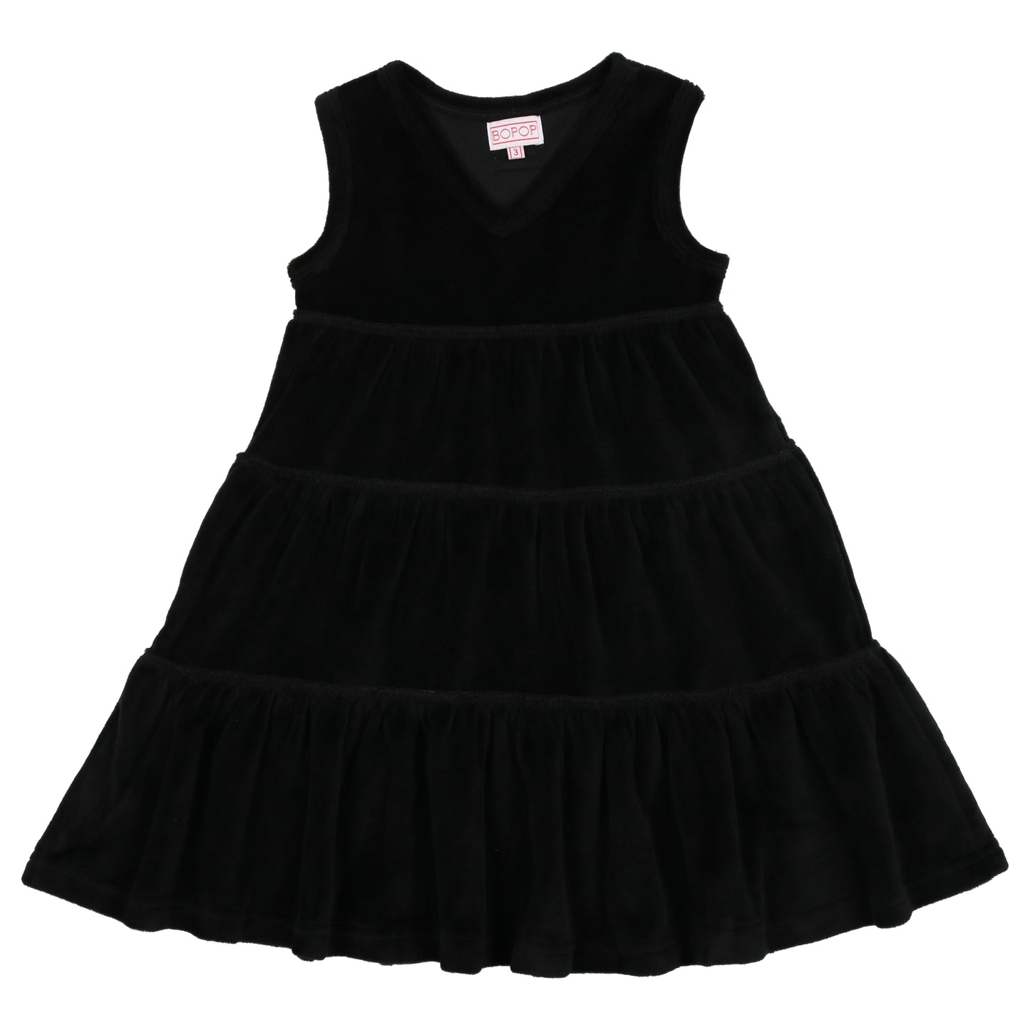 Black Velour Pinafore