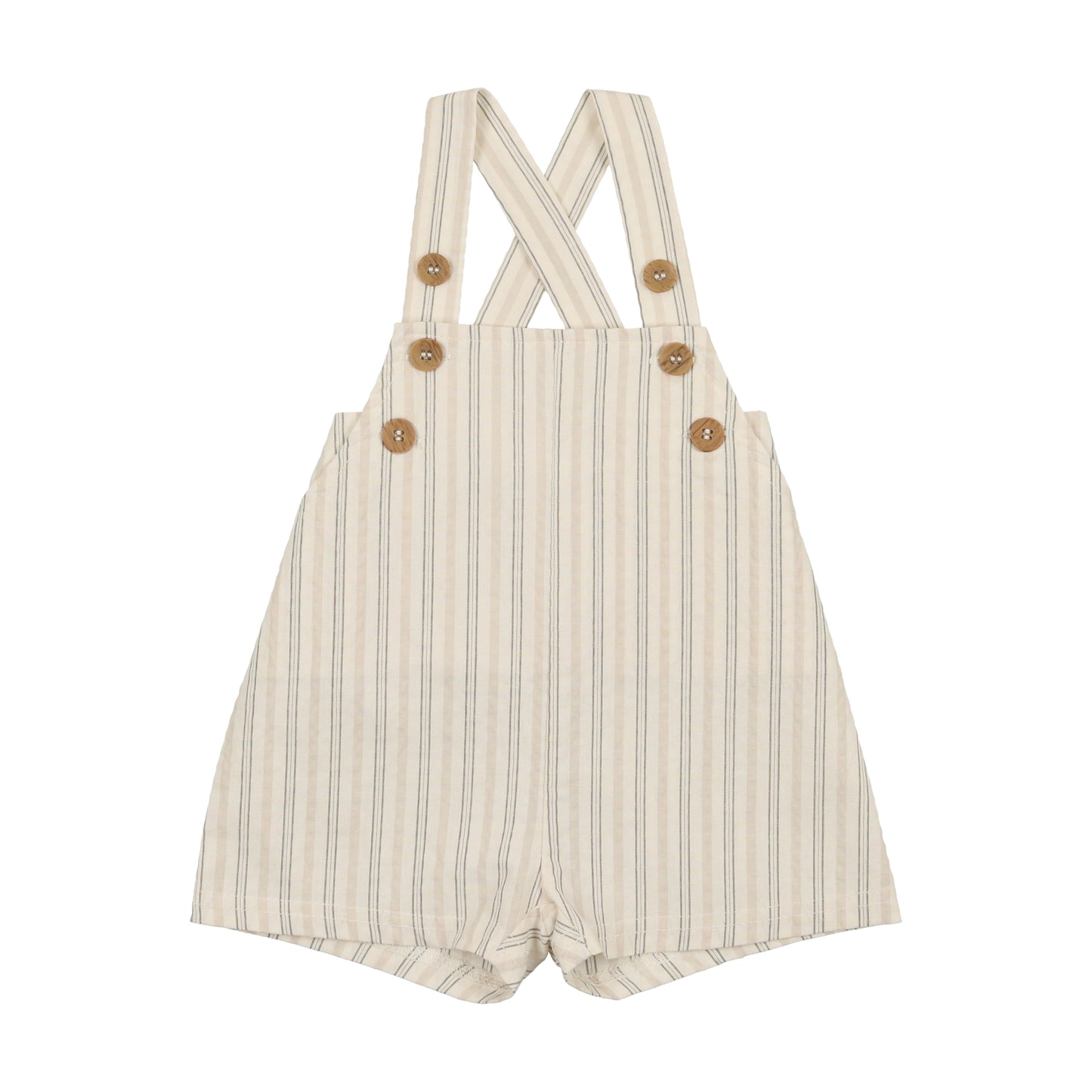 Linen Overalls Multi Stripe