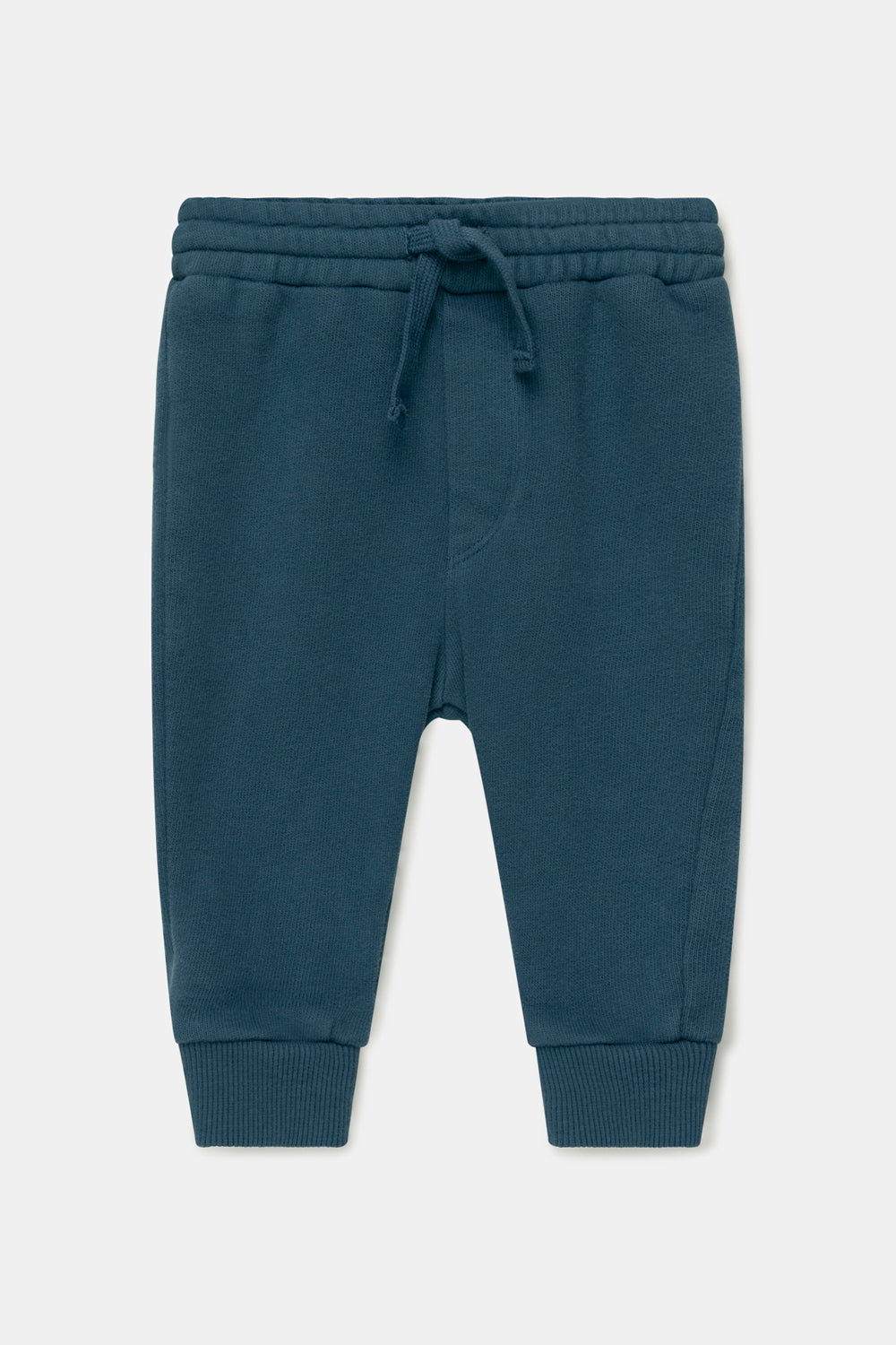 Blue Organic Plush Baby Pants