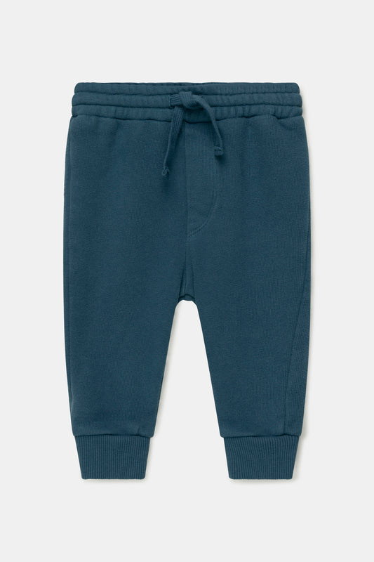 Blue Organic Plush Baby Pants