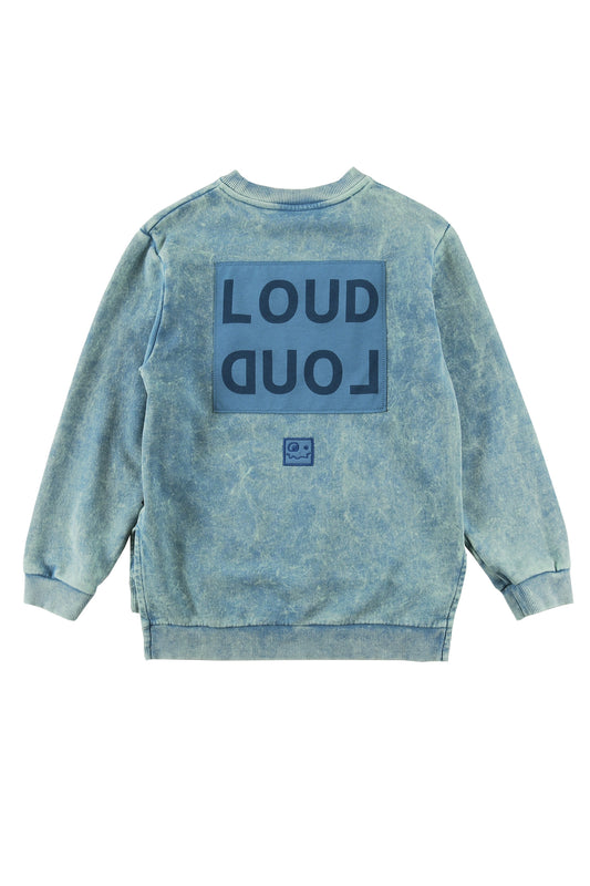 Record Blue Bay Marbled Sweater