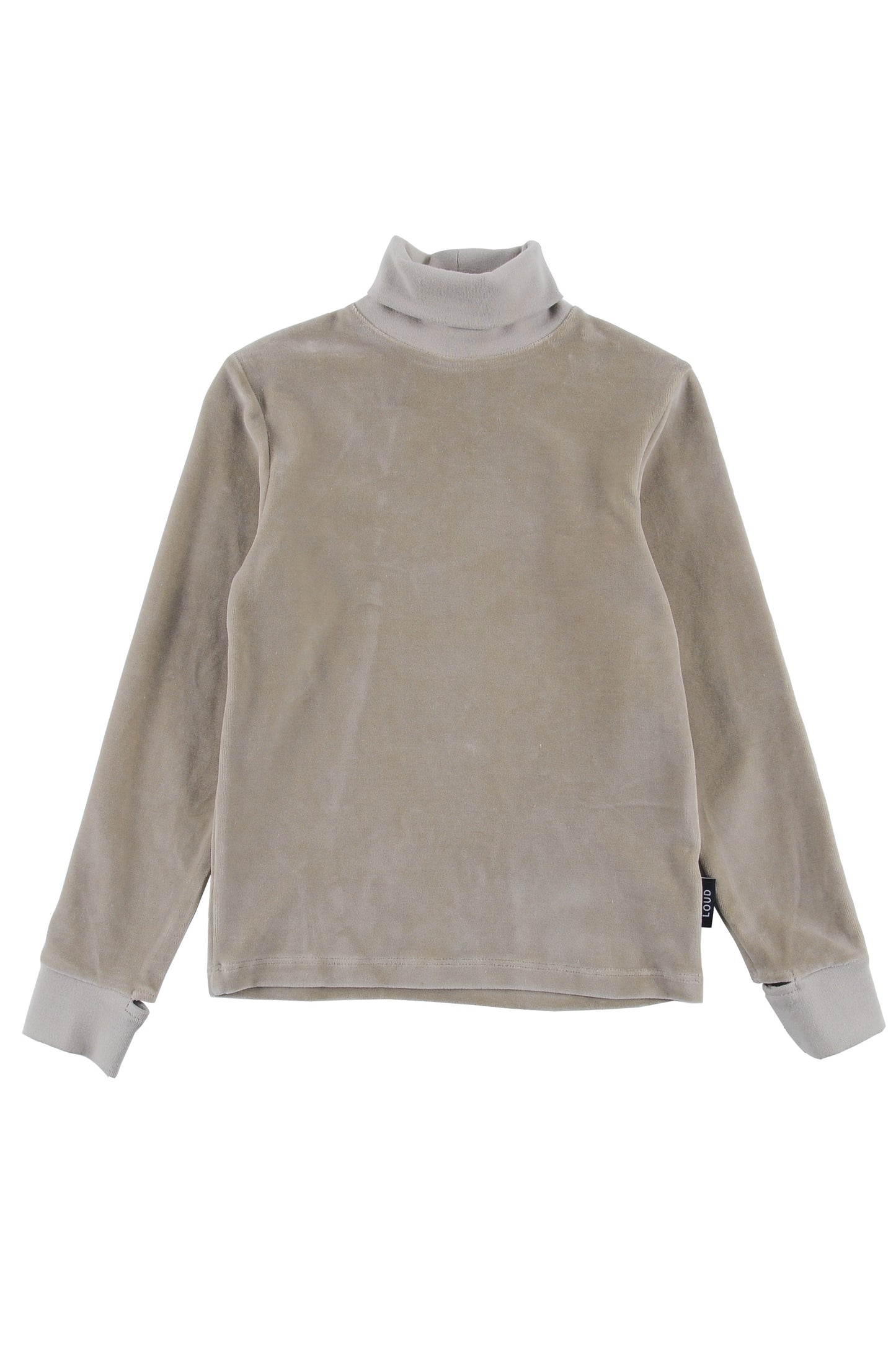 Electronic Taupe Velour Slim Fit T-Shirt