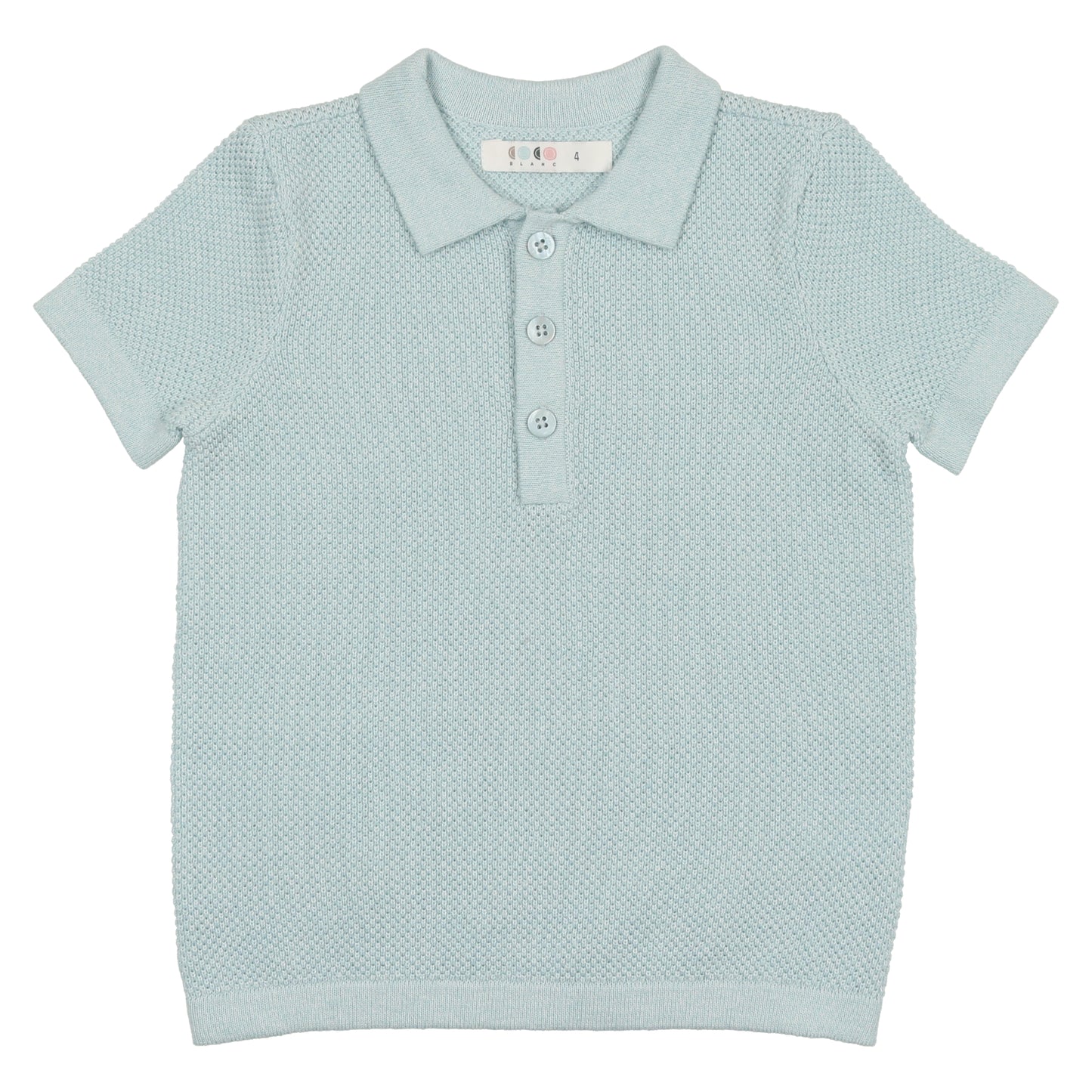 Blue Knit Polo