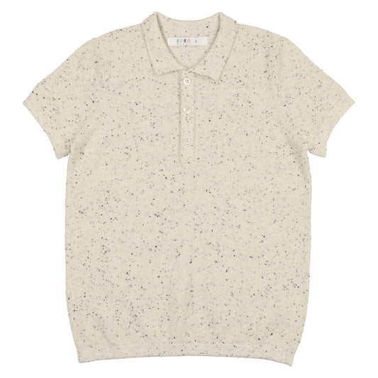 Speckled Knit Polo