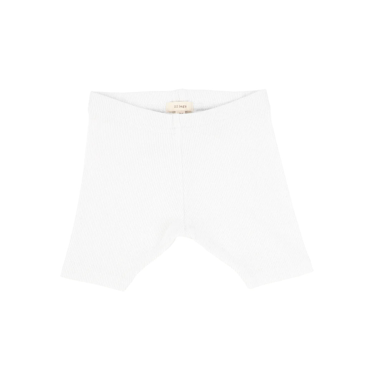 Ribbed Shorts Pure White